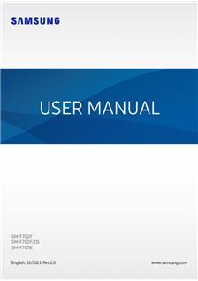 Samsung Galaxy Z Flip manual. Tablet Instructions.